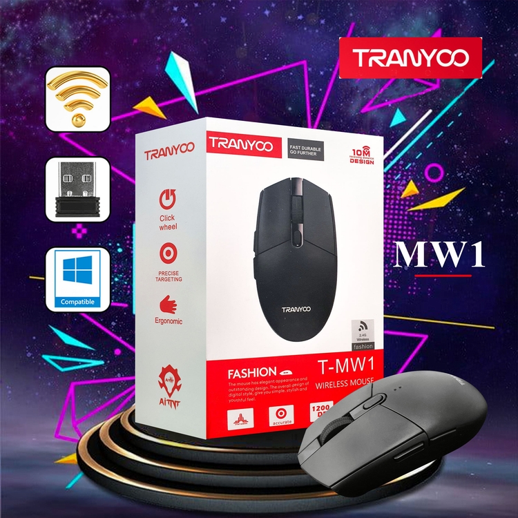 مشخصات ماوس بلوتوث 6 کلید TRANYOO مدل T-MW1