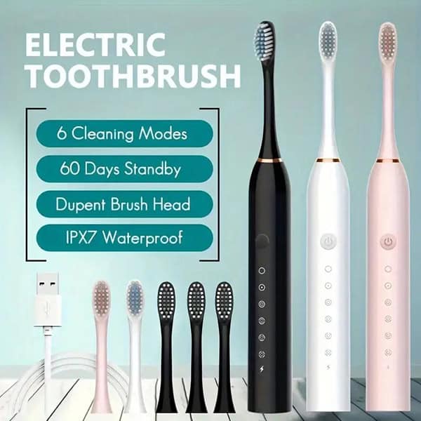 مسواک برقی هوشمند مدل X-3 Sonic Electric Toothbrush IPX-7
