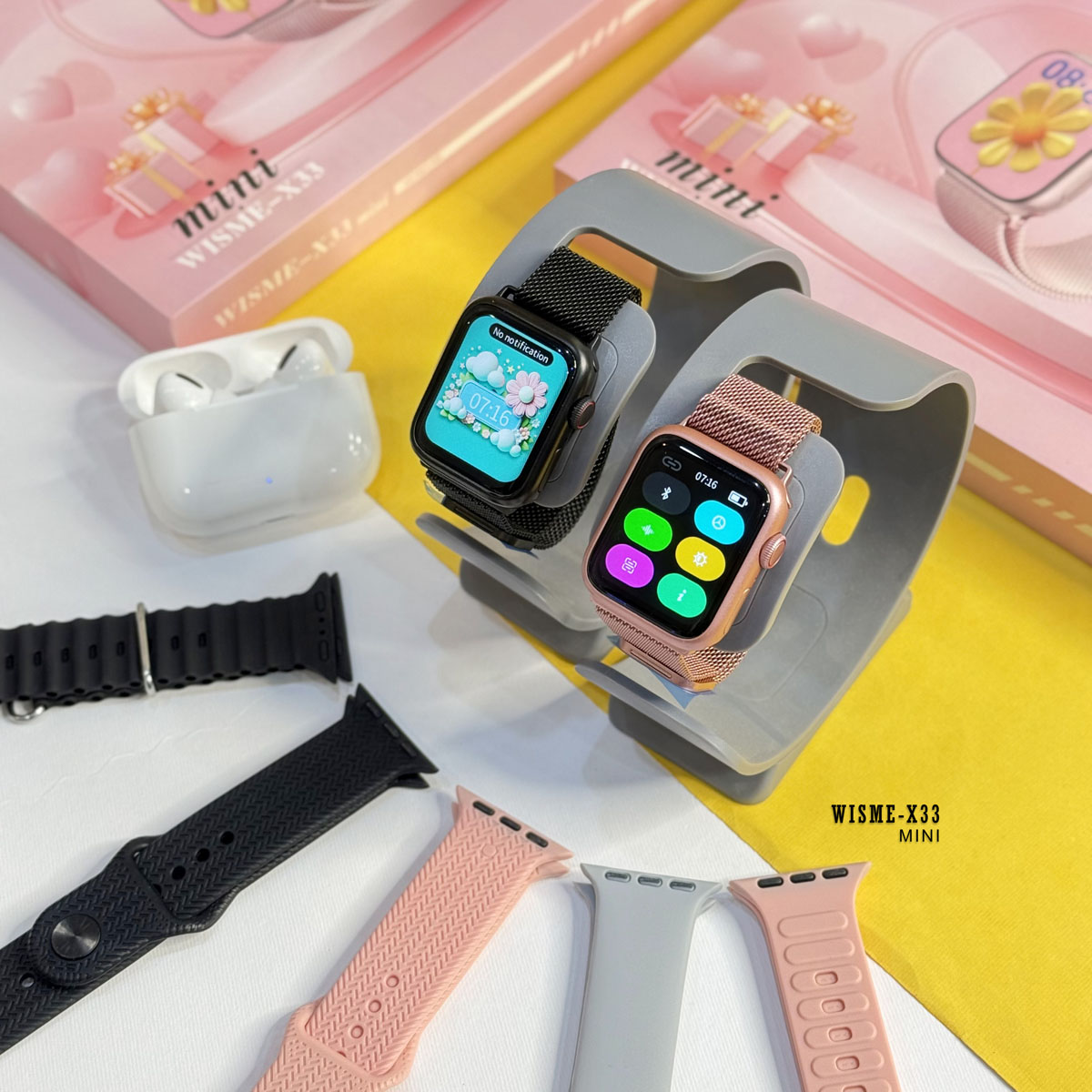 ساعت هوشمند WISME مدل X33 Mini با ایرپاد