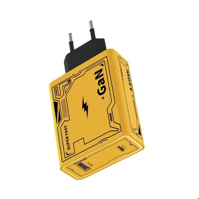 شارژر دیواری 120 وات سوپر فست شارژ گان (GaN) مدل HX111-A+C
