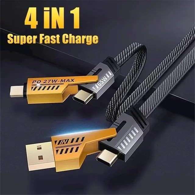 65W Super Fast 4in1 Charger Cable