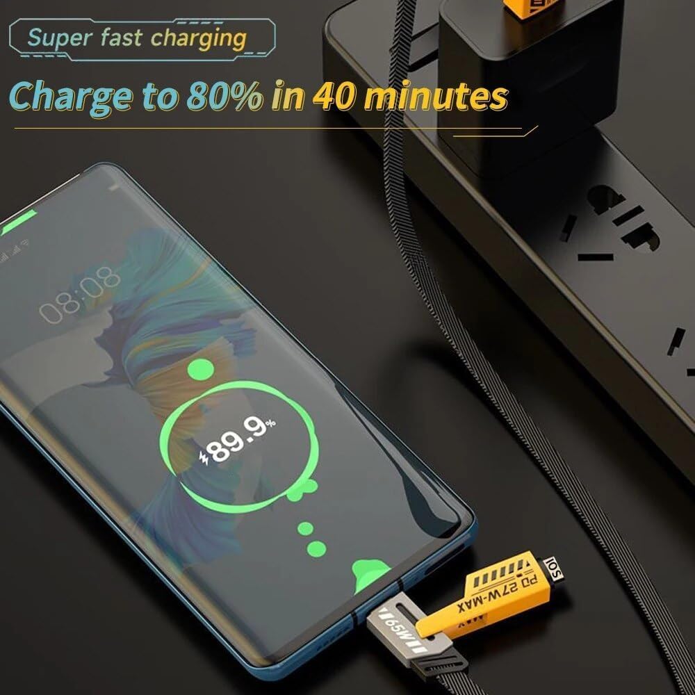 65W Super Fast 4in1 Charger Cable